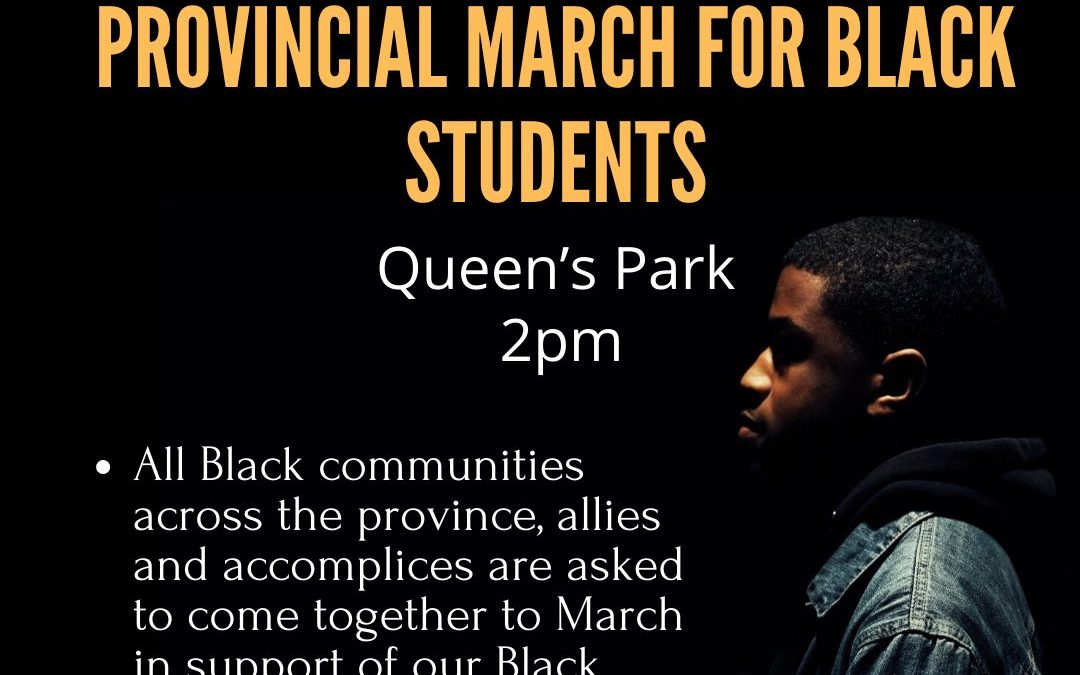 Provincial March for Black Students