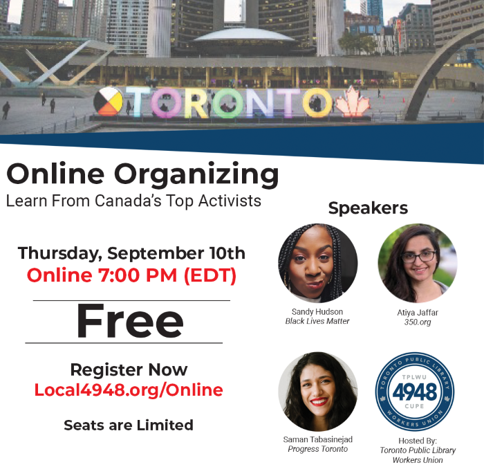 Online Organizing – Webinar Recording